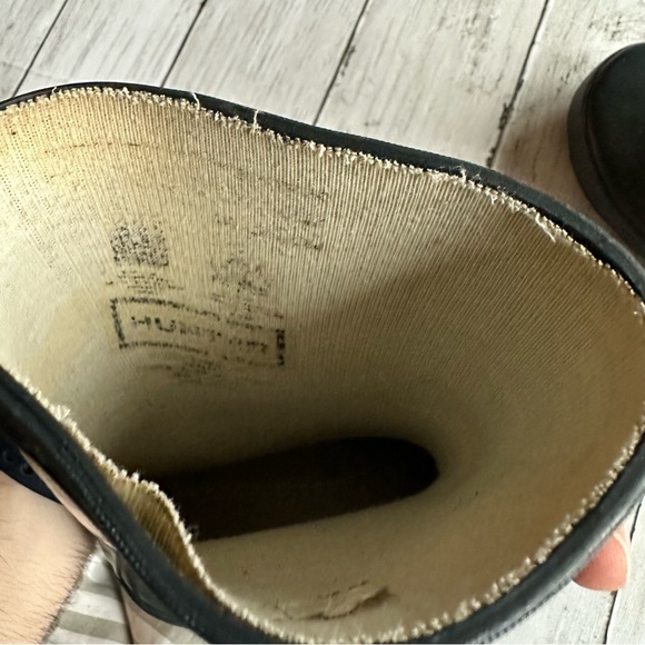 PREOWNED KIDS GIRLS BLACK HUNTER RAIN BOOTS SIZE 8 - Picture 10 of 12